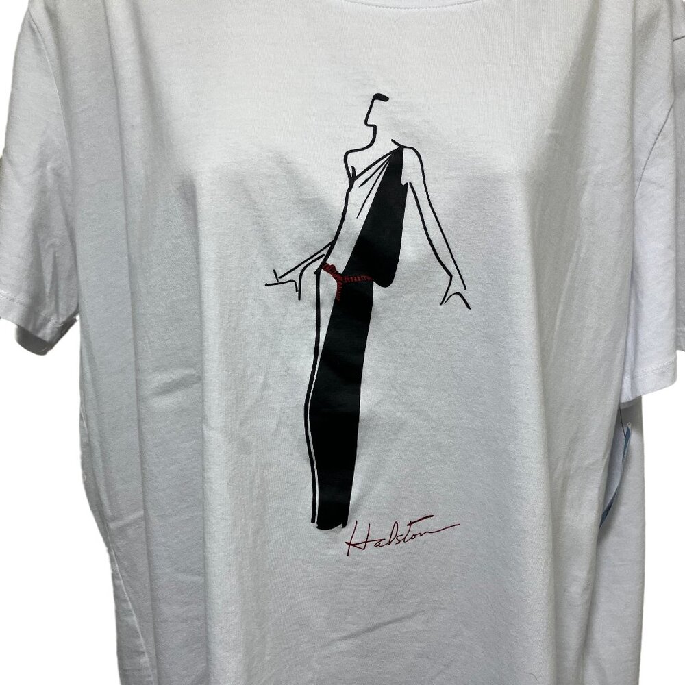 EUC Halston Graphic T-Shirt Size: 3XL - Picture 2 of 5